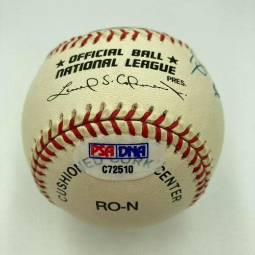 Güzel Willie Mays & Hank Aaron Toplam Beyzbol İmzalı Beyzbol PSA DNA ORTAK İmzalı Beyzbol Topları