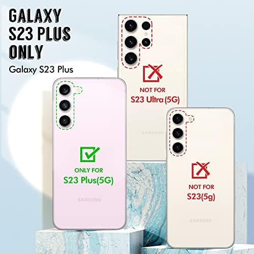 Samsung Galaxy S23 Plus Kılıf ile Uyumlu Chvelop, Kadınlar için İnce Şık Tasarım, 360 Derece Koruma, [Ekran Koruyucu