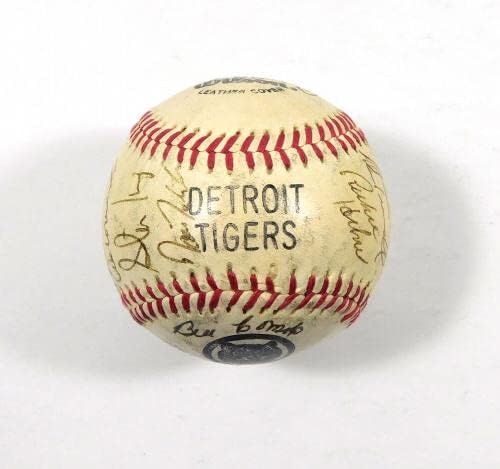 1981 Detroit Tigers Takımı Beyzbol Anderson Trammell ++ 24 JSA Otomobilleri İmzaladı-İmzalı Beyzbol Topları