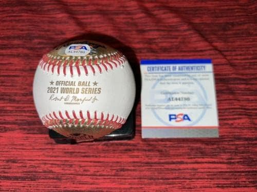 Freddie Freeman Resmi 2021 Dünya Serisi Beyzbol Atlanta Braves PSA 2 İmzaladı-İmzalı Beyzbol Topları