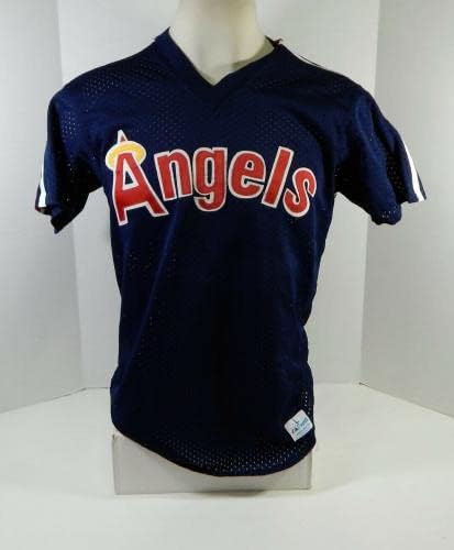 1983-90 California Angels 53 Oyun Kullanılmış Mavi Forma Vuruş Antrenmanı 251-Oyun Kullanılmış MLB Formaları