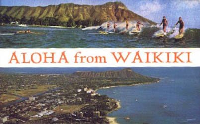 Waikiki, Hawaii Kartpostalı