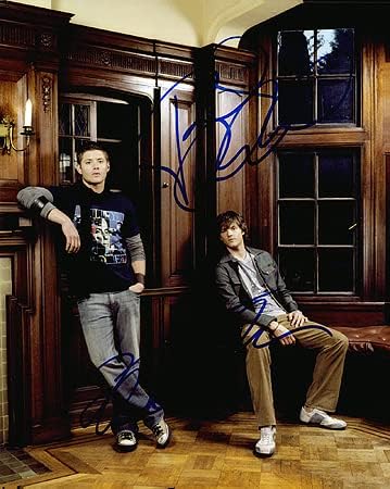 SUPERNATURAL (Jensen Ackles ve Jared Padalecki) 8x10 Oyuncu Fotoğrafı Şahsen İmzalandı