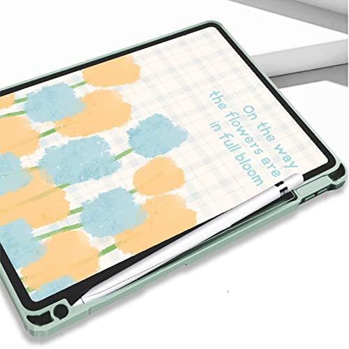 İnce Kabuk iPad kılıfı Pro 11 inç (3. Nesil) 2021 - Esnek TPU Standı arka kapak ile kalemlik, ayrıca Fit iPad Pro