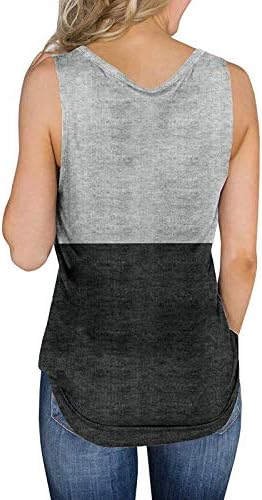 Tank Top Kadınlar için Paketi, Bayan Yaz Üstleri Racerback Egzersiz Tankı Üstleri Kolsuz Atletik Yoga Gömlek Gri