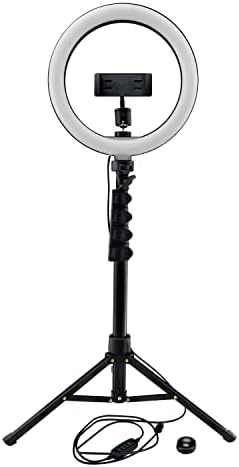 Mackie M-Caster Canlı Serisi, Teleskopik Standlı 10 inç halka ışık (mRING-10), Siyah