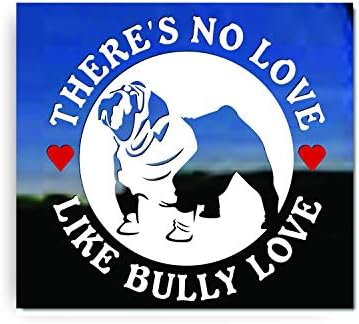 Kabadayı Aşk Gibi Aşk Yok / İngilizce Bulldog Köpek Vinil Pencere Otomatik çıkartma