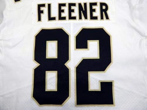2017 New Orleans Saints Coby Fleener 82 Oyunu Verilen Beyaz Forma - İmzasız NFL Oyunu Kullanılmış Formalar