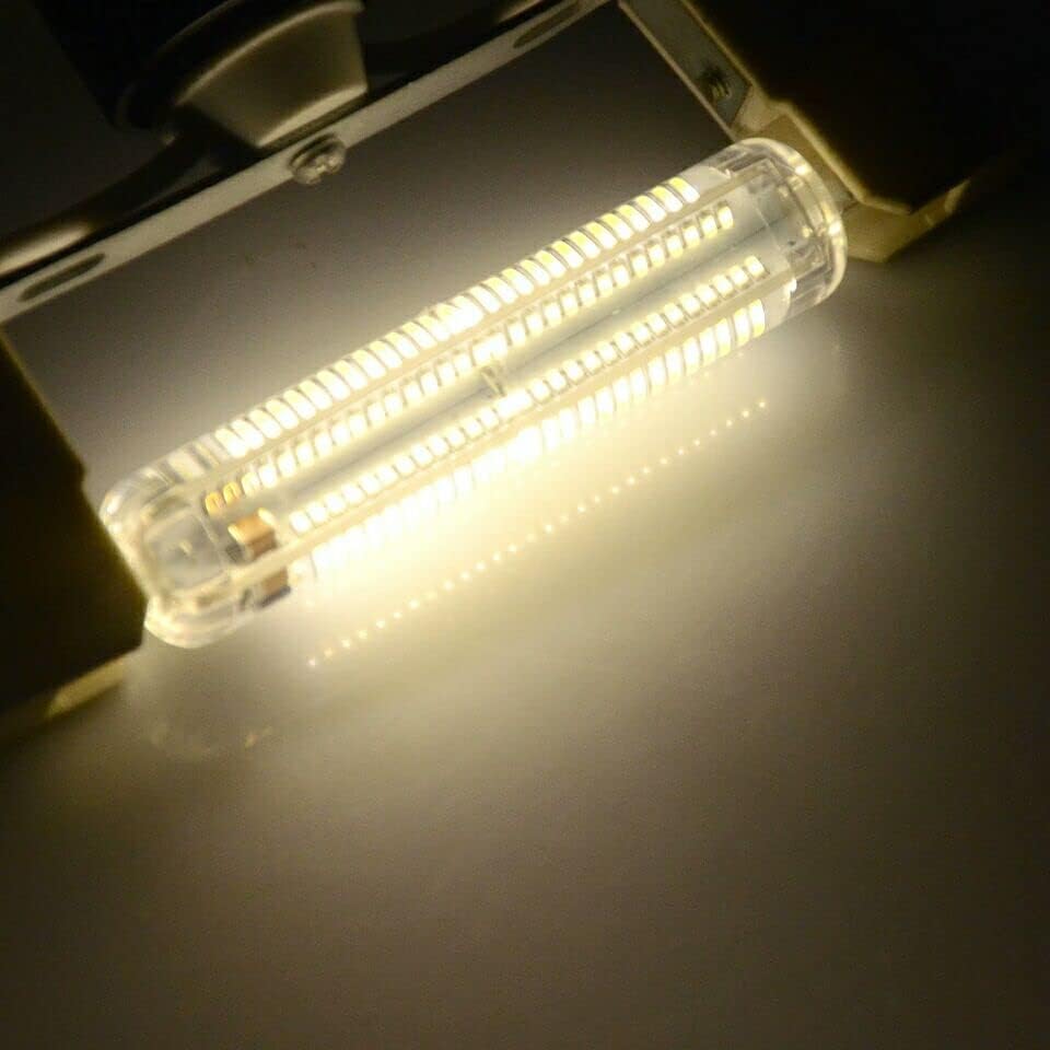 ŞEHİRLİ geniş gerilim ışıkları 4 paketi R7S LED ampul 5 W 78mm SMD 3014 108 saf beyaz / sıcak beyaz mısır ışık R7S