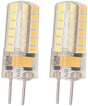 FTVOGUE 2 Adet Bi Pin Tabanı led ışık Ampul GY6. 35 Kısılabilir Minyatür 6000K Beyaz ışık 3W 12V AC DC Aydınlatma