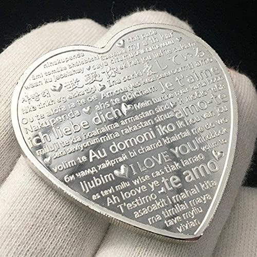 Niue Aşk ballı Kalp Şeklinde Gül Aşk hatıra parası Koleksiyonu Gümüş Kaplama Kalp Aşk Renkli Baskı Evlilik Kopya Hatıra