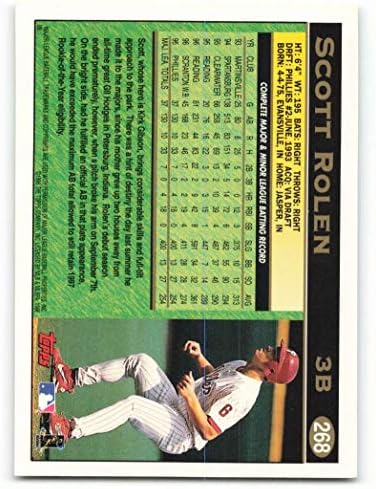 1997 Topps 268 Scott Rolen NM - Philadelphia Dağı Phillies Beyzbol