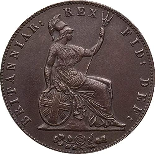 1831 İngiliz Sikke Saf Bakır Kaplama Gümüş Antika Sikke El Sanatları CollectionCoin Koleksiyonu hatıra parası