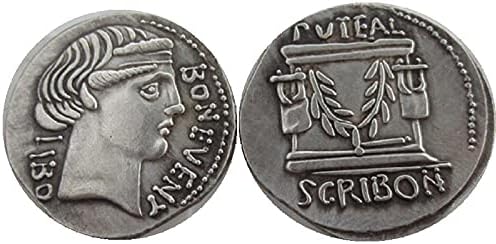 Çoğaltma hatıra parası Gümüş Kaplama Sikke Antik Roma Sikke Çoğaltma hatıra parası Amatör Koleksiyonu seramik karo