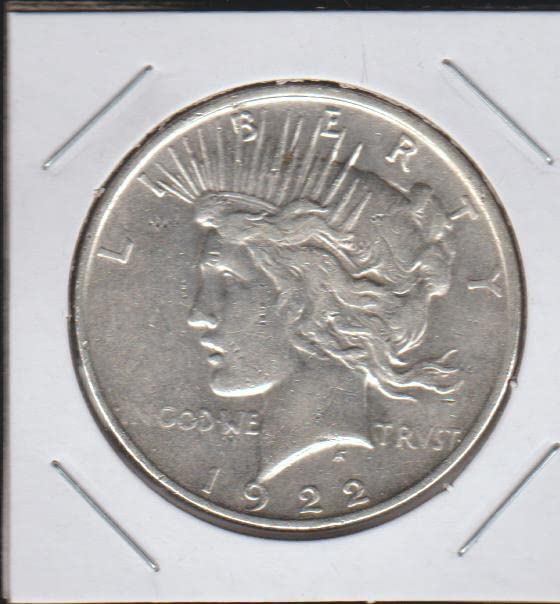 1922 D Barış (1921-1935) (%90 Gümüş) 1 Dolar Çok İyi -