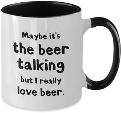 Komik Bira Bira Kupa Belki bira konuşuyor ama erkekler ve kadınlar için bira Hediyesini gerçekten seviyorum İki Ton,