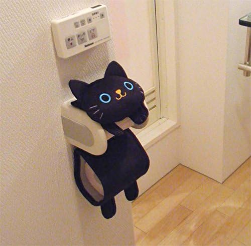 Kedi Rulo Kağıt Tutucu, Siyah