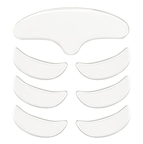 SKİNGE 7 adet / takım Kullanımlık Silikon Yamalar Anti Rimpel Pedleri Kırışıklık Kaldırma Sticker Yüz Alın Boyun Göz