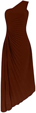 Beachy Elbise uzun elbise Düğün Konuk Yaz Giyim Kadınlar için Kadınlar Casual Crewneck Mesh Panel 3/4 Çan Kollu Gevşek