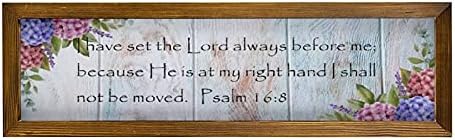 Alıntılarla Rustik Ahşap Duvar İşareti Dekoru Mezmur 18：1 4166 Seni Seviyorum Tanrım, Gücüm. Mezmur 18: 1 beyaz-C-3