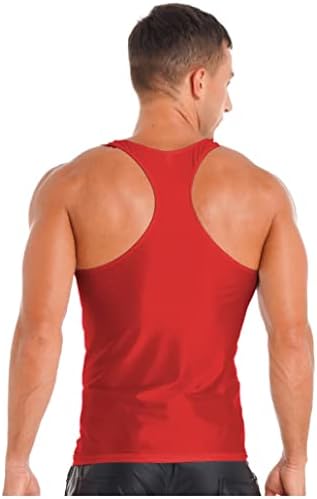 Loloda erkek Parlak Parlak Egzersiz Tankı Üstleri Spor Kas Tee Vücut Geliştirme Fitness Kolsuz T Shirt