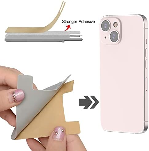 SHANSHUI Telefon Kredi kart tutucu, 3 Paket Güçlü Yapışkan cep telefonu Cüzdan Sopa kart tutucu telefon kılıfı için