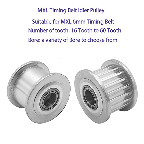 1 Adet 30-40 Diş MXL Alüminyum Avara zamanlama kasnağı ile/ Olmadan Diş Yuvası Genişliği 7mm Çap 3-10mm 6mm Kemer