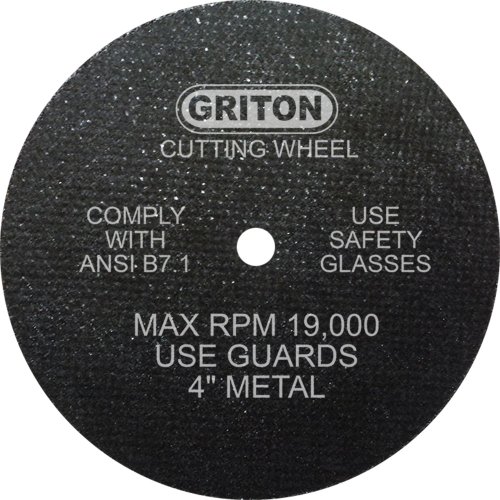 Griton CA4035 Çardak Endüstriyel kesme çarkı Metal, 5/8 Delik Çapı, 4 Çap, 0.040 Genişlik (50'li paket)