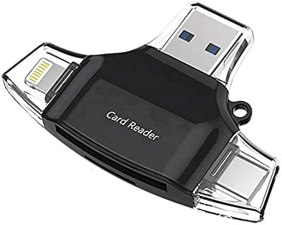 BoxWave Akıllı Gadget ile Uyumlu Motorola G62 5G-AllReader USB kart okuyucu, microSD kart okuyucu SD Kompakt USB Motorola