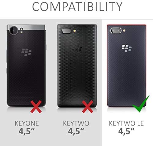 BlackBerry KEYtwo LE (Key2 LE) ile Uyumlu kwmobile Kılıfı - Şeffaf Kılıf Yumuşak İnce Esnek Koruyucu TPU Telefon Kapağı-Şeffaf