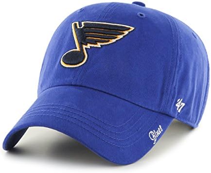'47 NHL St. Louis Blues Kadın Miata Temizleme Ayarlanabilir Şapka, Tek Beden, Kraliyet