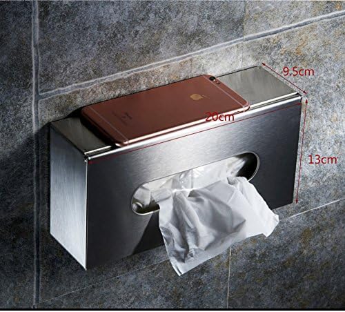 Tuvalet kağıdı Tutucusu, Paslanmaz çelik pompalama çerçevesi Duvara monte rulo kağıt havlu tutucu ve su geçirmez kağıt