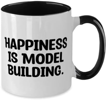 Mutluluk Model Oluşturmaktır. İki Ton 11 oz Kupa, Model Oluşturma Kupası, Model Oluşturma İçin Uygunsuz Hediyeler,