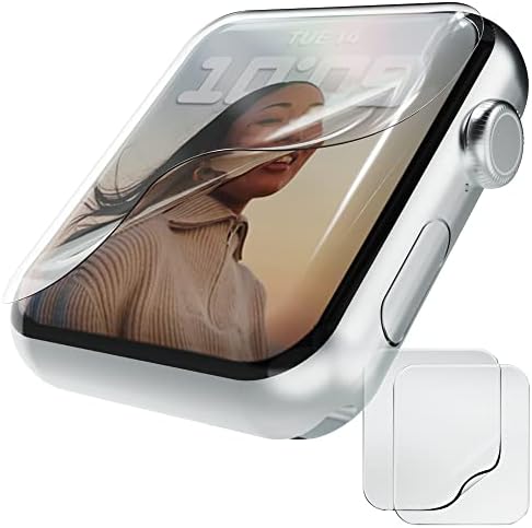 miak 2 Paket Ekran Koruyucu Apple Watch Serisi 3 için Uyumlu 42mm, Şeffaf TPU, Çizilmeye Dayanıklı, Kendi Kendini
