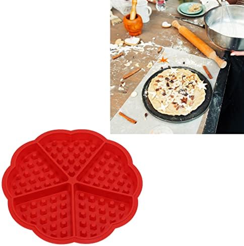Silikon Waffle Kalıp, 3D Dikdörtgen ve Kalp Şeklinde Kalıp Çikolata Kalıp Fondan, Kek Kalıp Sabun Kalıp DIY Mum Kil