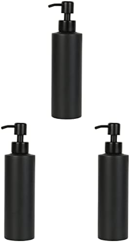Alipis bulaşık deterjanı Dağıtıcı Şampuan Seyahat Konteyner 3 ADET Siyah şampuan Şişeleri sabunluk Köpük pompa şişesi