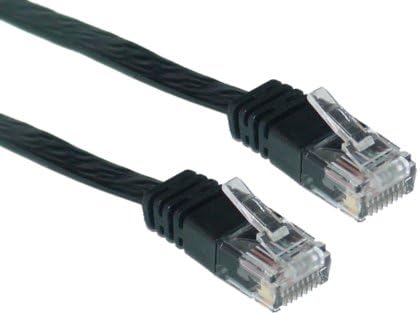 Offex Cat6 Düz Ethernet Bağlantı Kablosu, 32 AWG, 6 Fit, Siyah (OF-10X8-62206)