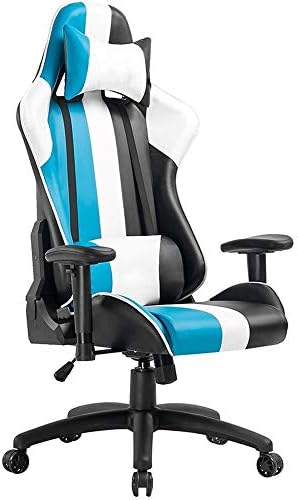 Oyun sandalyesi Ergonomik Yarış Tarzı Recliner Masaj Bel Desteği İle, 360°Dönebilen Ayarlanabilir ofis koltuğu Bilgisayar