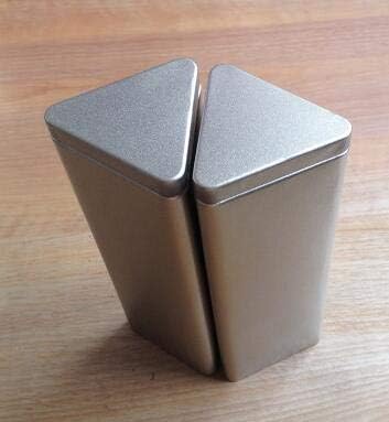 Anncus'un 6.5*6.5*19.4 cm Gümüş Büyük Kapasiteli teneke çay kutusu / şeker saklama kutusu / gıda saklama kabı