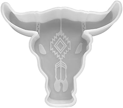 Büyük Longhorn Silikon Freshie Kalıp / Boyutu 6.25 Geniş x 5 Uzun x 1 Derin / Boğa Kafatası Kalıp / Batı Tema için