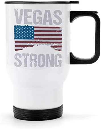 Vegas Güçlü Seyahat Kahve Kupa Paslanmaz Çelik Vakum Yalıtımlı Fincan Kapaklı ve Saplı