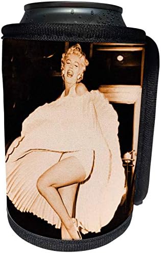 3dRose-RinaPiro-Marilyn Monroe-Marilyn Monroe. Efsanevi ekran oyuncusu ve modeli. Sepya ve siyah. - Şişe Sargısını