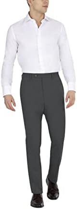 DKNY mens Modern Fit Yüksek Performanslı Suit Ayırır Elbise Pantolon, kömür Katı, 38 W x 30L ABD