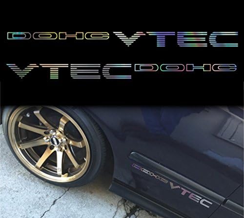 2X VTEC DOHC Honda Çıkartma - Siyah-15