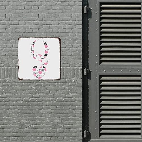 Sevgililer Günü Aşk Kalp Alfabe X Plak Monogram Mektup Kız Arkadaşı Hediye Retro Metal İşareti Duvar Sanatı İşareti