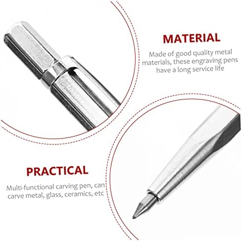 Uonlytech 5 adet Yazı Kalem Kazınmış Kalemler Seramik Araçları Gravür Kalem Sac Kesici Kalem Gravür Etcher Aracı Metal