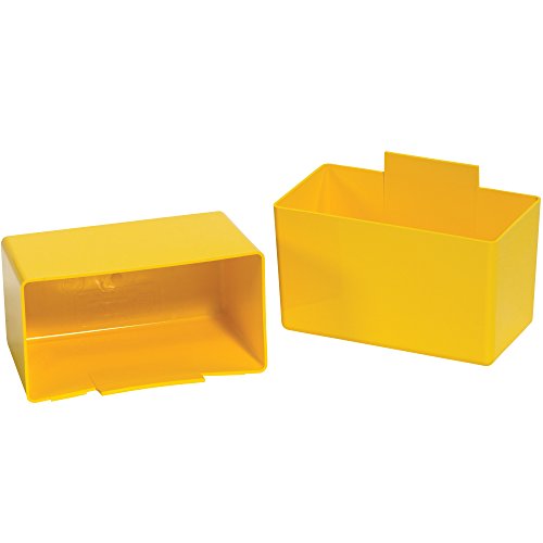 Aviditi (48 Paket) BİNC313Y Sarı Plastik Kutu Bardak, 3-1/4 x 1-3 / 4 x 3 inç, Plastik Raf Kutularındaki Küçük Parçaları