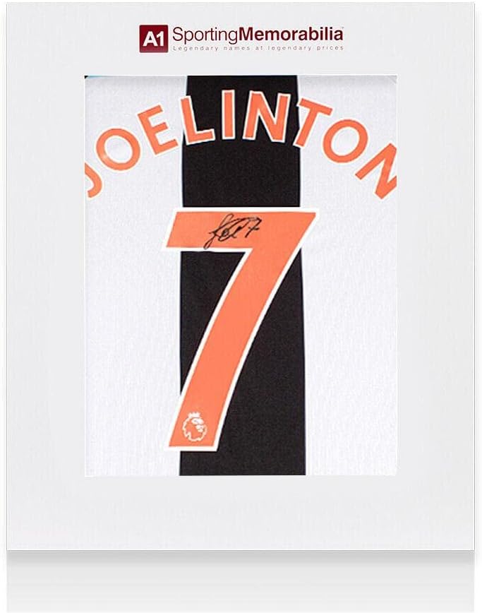 Joelinton İmzalı Newcastle United Forması-2021/22, 7 Numara-Hediye Kutusu-İmzalı Futbol Formaları