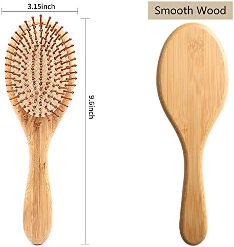 RNBFEIOU Bambu Saç Fırçası Doğal Ahşap Kürek Saç Fırçası
