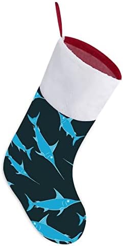 Kılıç balığı Noel çorap çorap peluş şömine asılı Noel ağacı ev dekorasyonu için